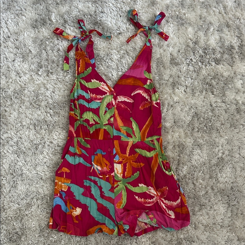 C&C California Vibrant Jungle Print Women’s Romper